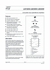 DataSheet LM358W pdf